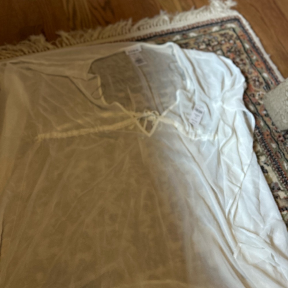 White Sheer swim cover
